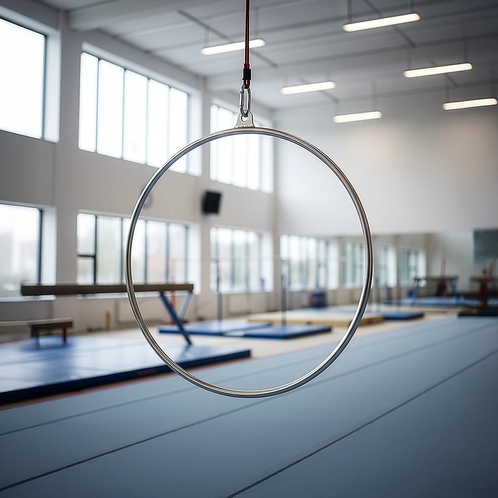 Aerial Yoga Hoop 90CM Lyra Hoop Circus Single Point Aerial Ring Set — image 5