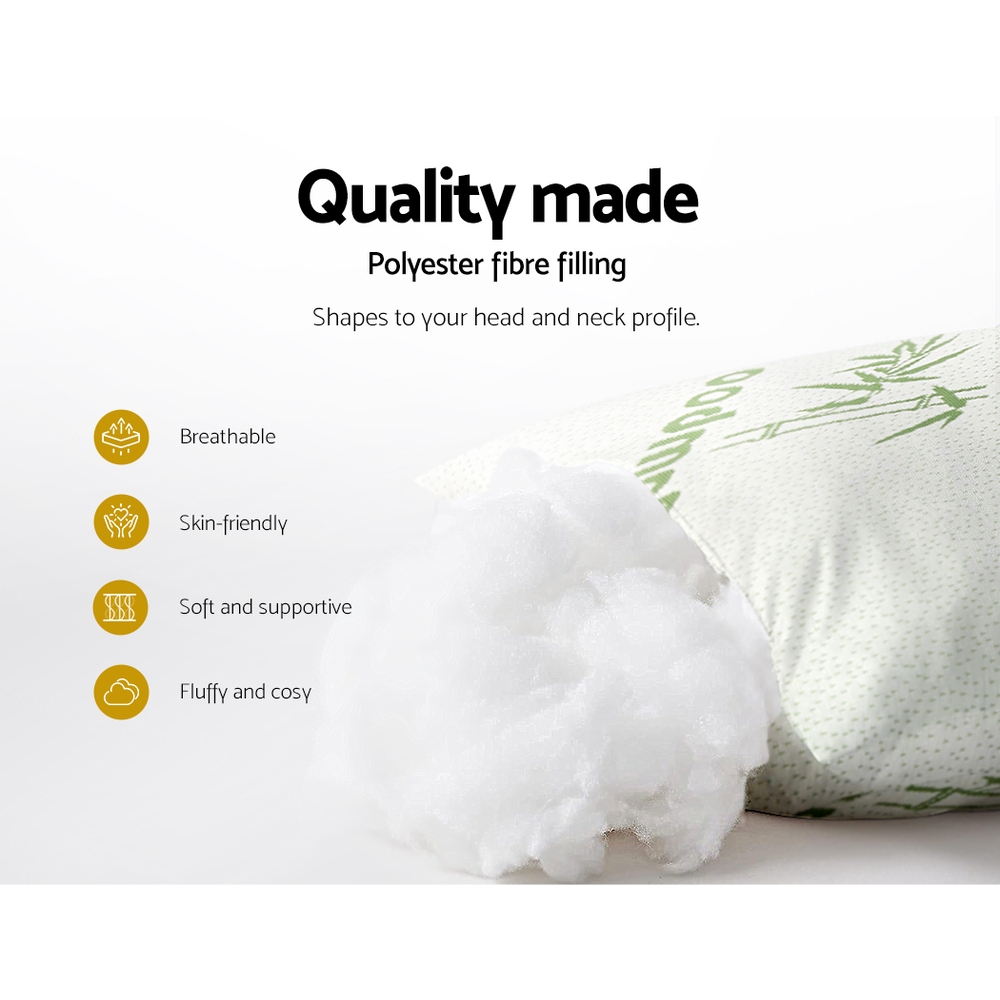 Giselle Bedding 4 Pack Bamboo Pillow Family Hotel โ image 5