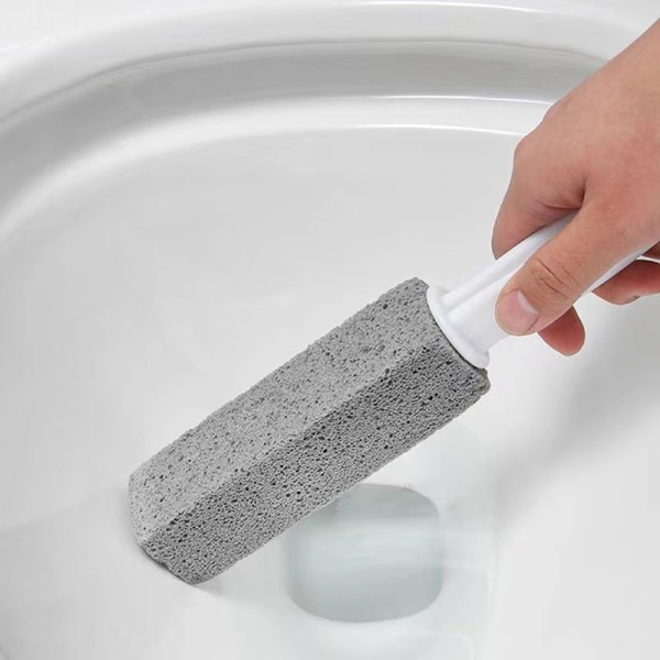 Pumice Toilet Brush Household Toilet Bowl Cleaning Limesc - Gray 3.8*3.8*23.5CM โ image 4