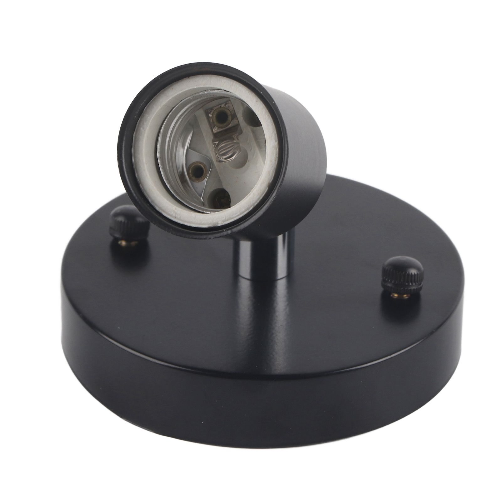 E27 Modern Vintage Ceiling Light Wall Mounted Lamp Bulb Holder Socket 180° Rotating Black — image 2