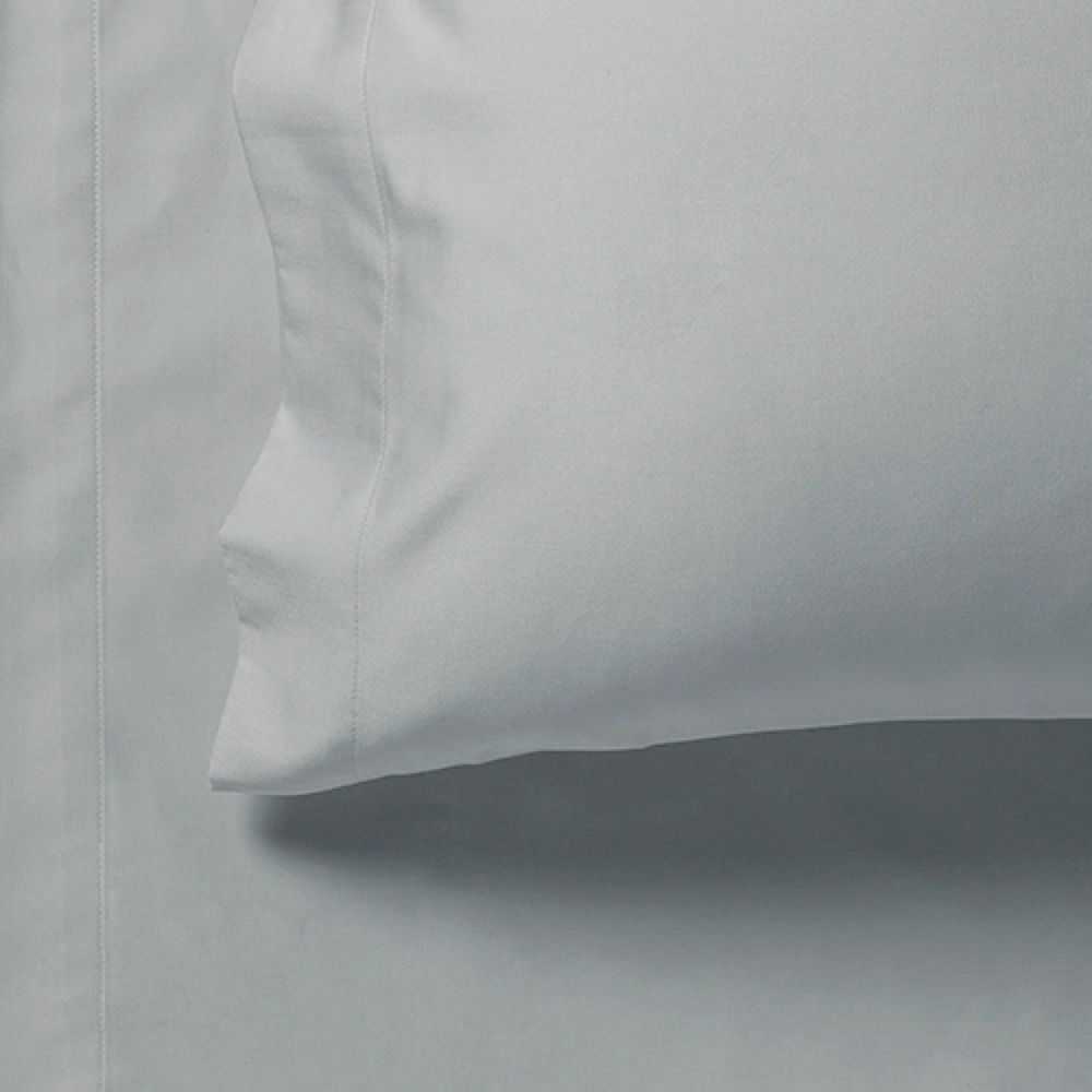 1000TC Single Size Bed Soft Flat & Fitted Sheet Set Silver โ image 3