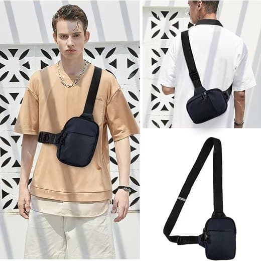 Waterproof Shoulder Bag for Cycling Sports Travel, Black, M — image 2