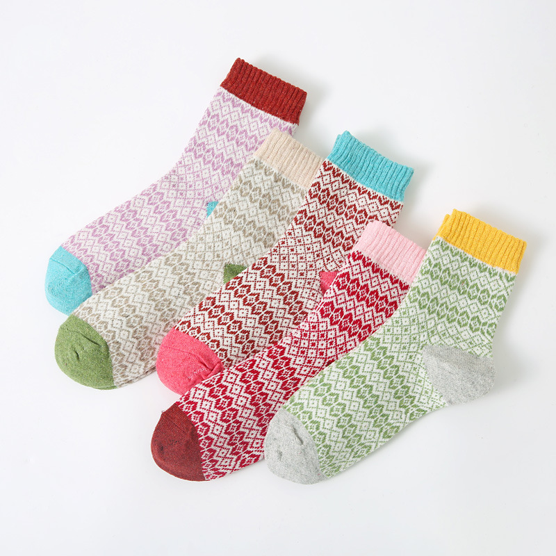 Random Color 10-Pair Women's Vintage Winter Socks - Surprise Mystery Box Bundle โ image 6