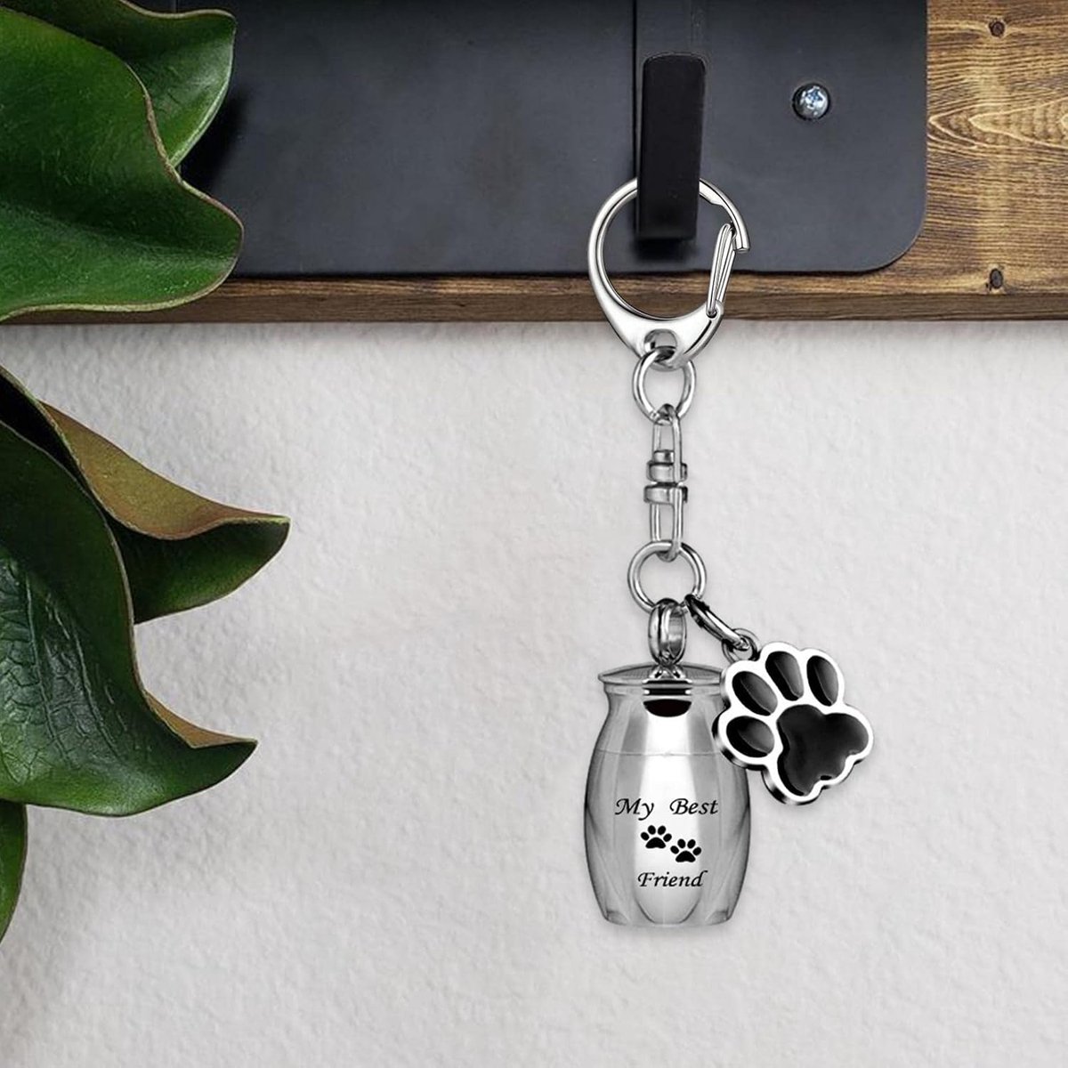 Pet Ash Keychain - Stainless Steel Paw - Waterproof - Ash Holder for Cats Dogs — image 5