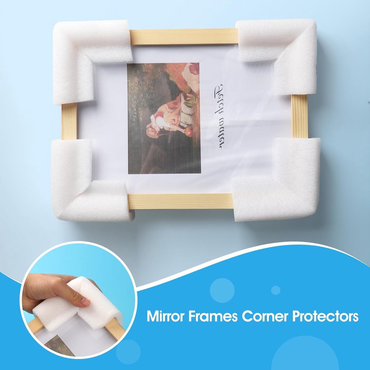 36-Piece Thick Foam Corner Protectors for TVs, Pictures, and Mirrors - Picture Frame Shipping & Packaging - Book Corner Shipping Supplies โ image 4