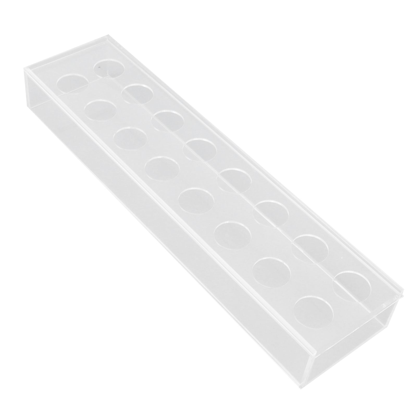 Rectangular Floral Centerpiece Clear Acrylic Flower Vase for Dining Table Wedding Party Home 16 Hole — image 2