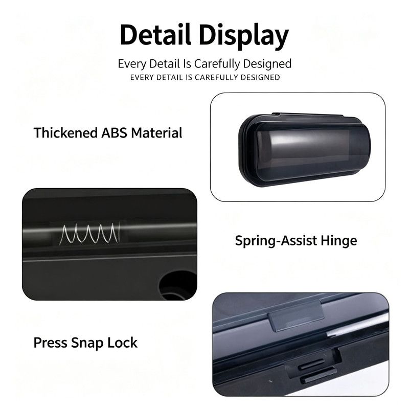 Marine Stereo Waterproof Cover, Flip Up Radio Housing ABS Waterproof Dustproof Protective Shell for Boat Yacht Marine Audio CD Player, With Mounting Screws โ image 4