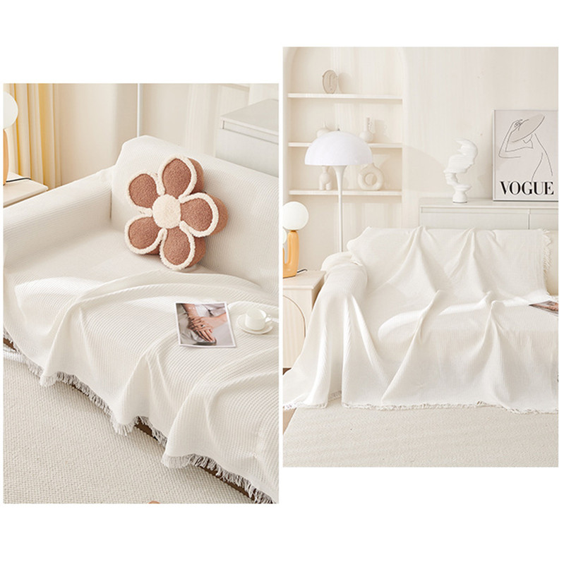 180*260CM Pink Premium Polyester Sofa Throw Blanket, Multi-Seasonal Use, Sofa Protector — image 2