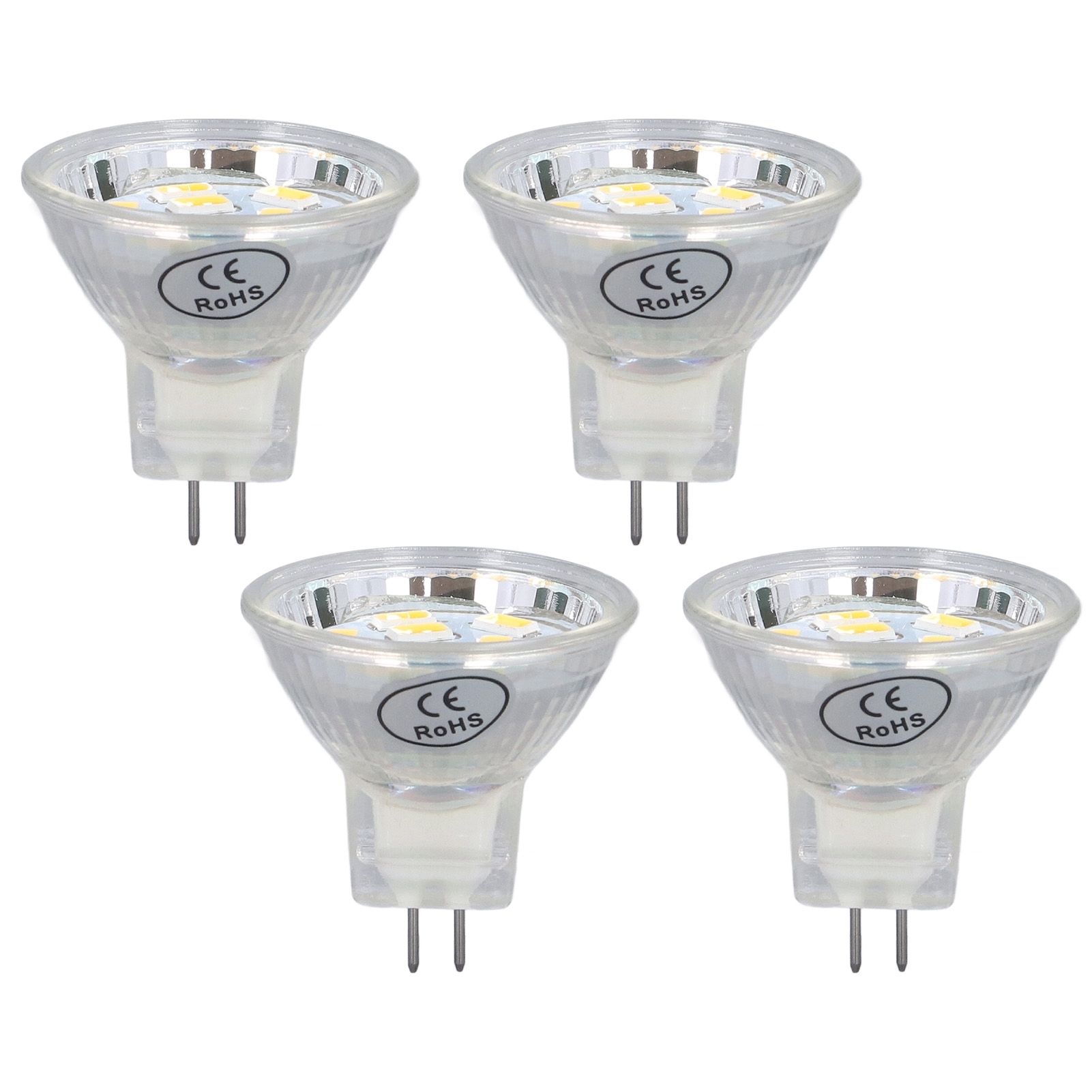 4Pcs MR11 LED Bulb 3W 300lm Bulb with 9 Beads Double Pin Base for Spotlight Landscape LampWarm White Light — image 2