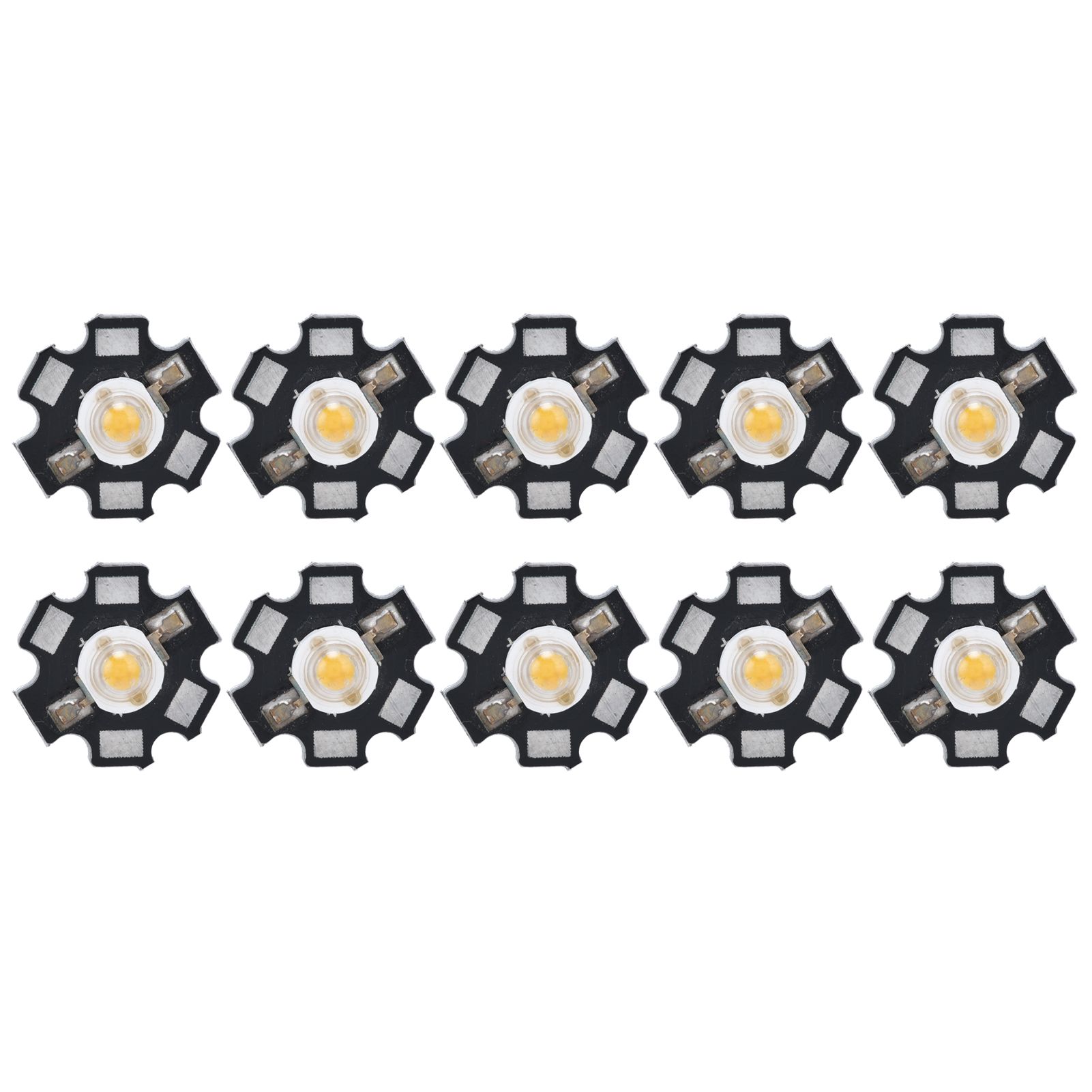 10Pcs Ultra Bright LED Chip 3V DIY Light Beads for Ceiling Light Downlight Flashlight Table LampWarm Light 3000K 3W