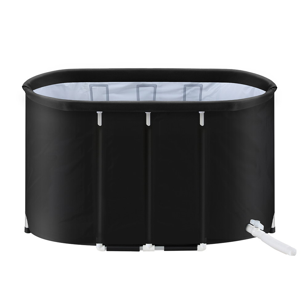 Weisshorn Portable Ice Bath Tub 120x70X70CM Inflatable Cold Water Folding Bathtub Spa Massage — image 2