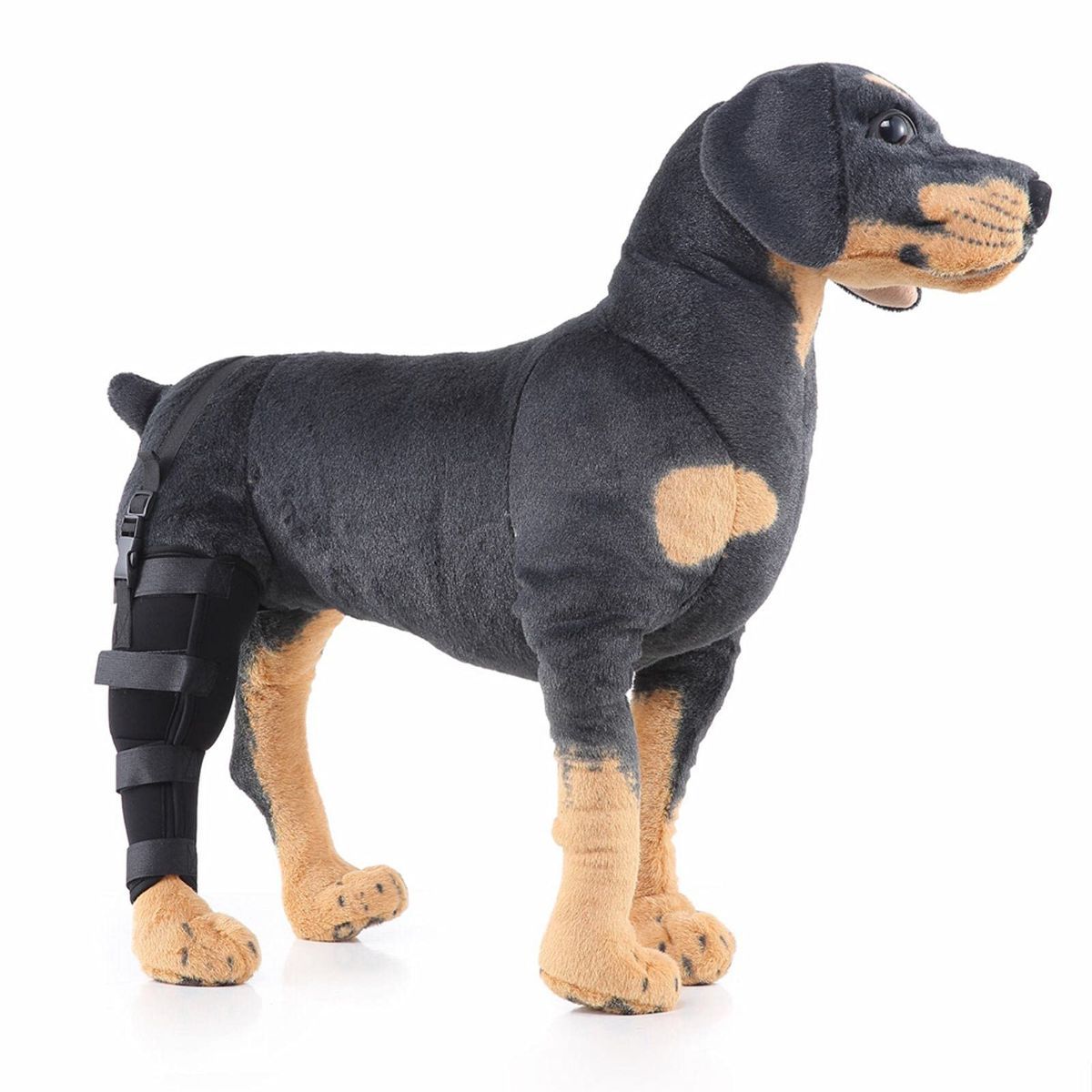 Dog Hind Right Leg Brace for Surgery Recovery, Puppy Rear Leg Protector with Stable Support, Prevents Licking Chewing Wounds, Aids Post-Op Recovery — image 3