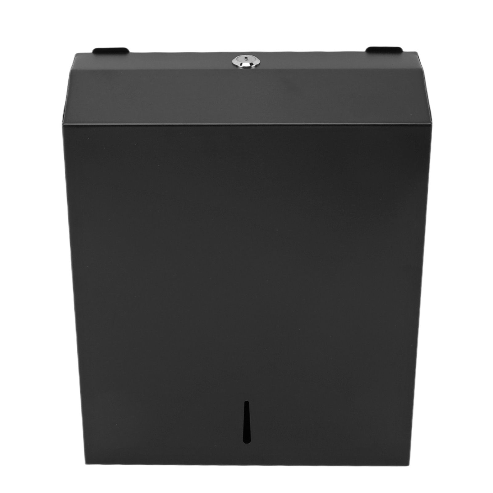 Wall Mounted Tissue Box Multifunctional Stylish Stainless Steel Tissue Box Holder for Kitchen Bathroom Garage bk50 Black