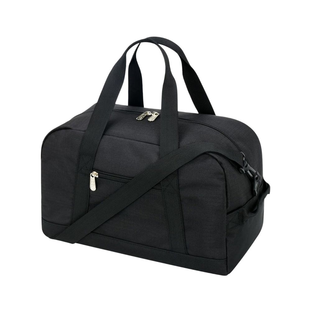 Compact Waterproof Gym Bag with Shoulder Strap, Large Capacity for Shoes and Clothes, Durable Polyester Travel Sports Bag for Fitness and Daily Use,Black