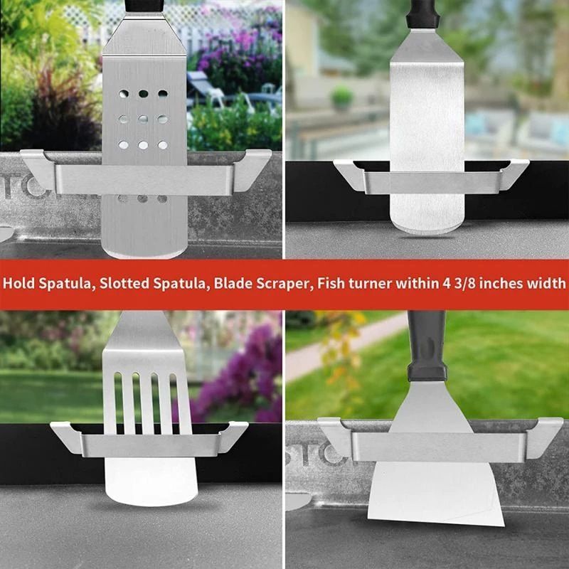 Spatula Holder for Blackstone Grill,BBQ Spatula Rack, Grill Barbecue Tool Hold Rack Accessories for Blackstone Camp Chef (2 Packs) — image 2