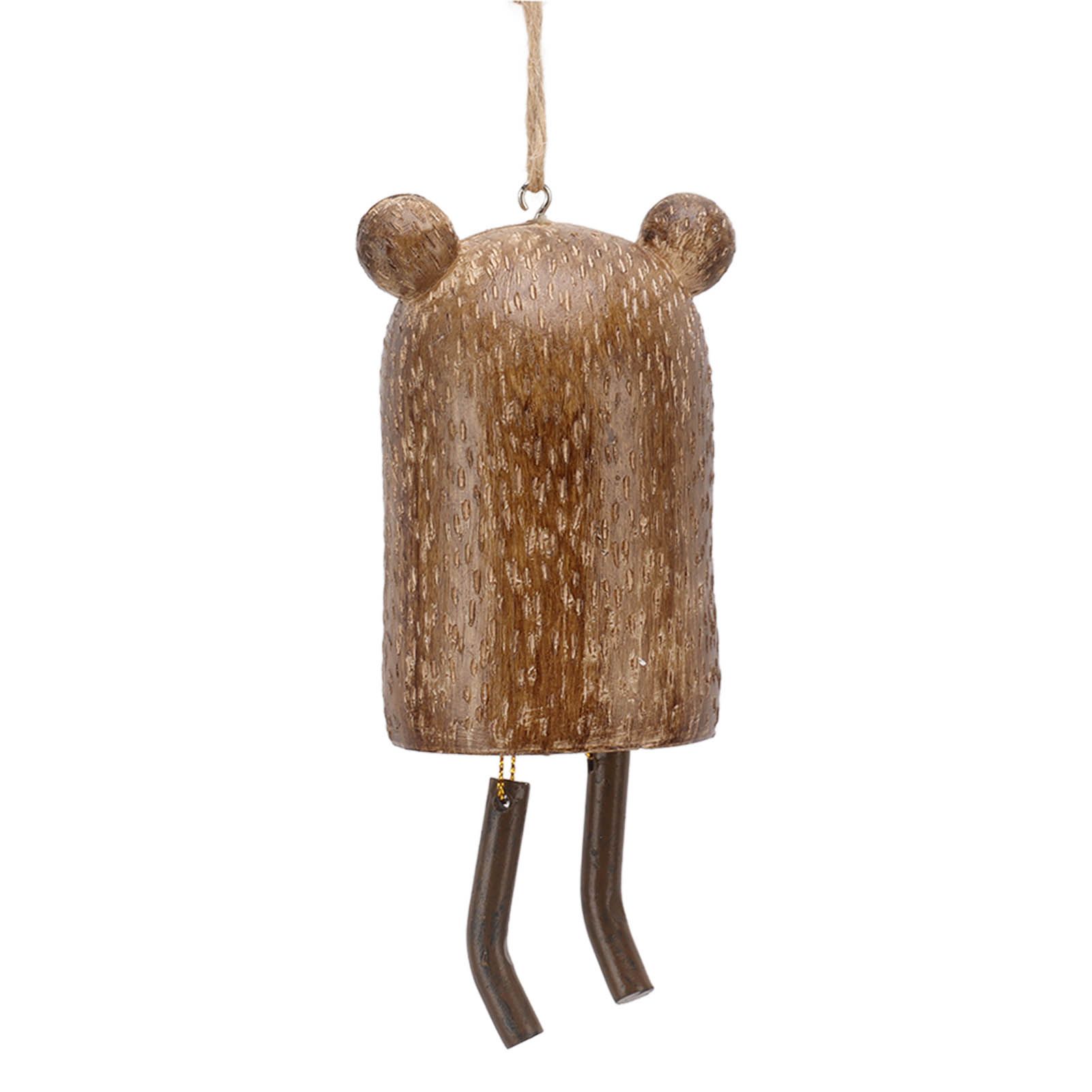 Rustic Hanging Animal Wind Chimes Resin Hand Made Natural Garden Decoration for Gardens Backyards Trees Yards C Raccoon — image 4