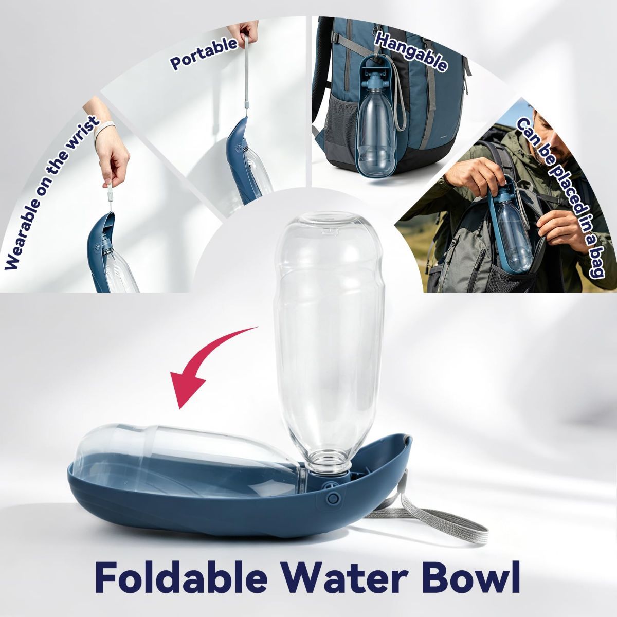 Portable Dog Water Bottle Large Dog Water Bottle Leak Proof Pet Water Bottle — image 2