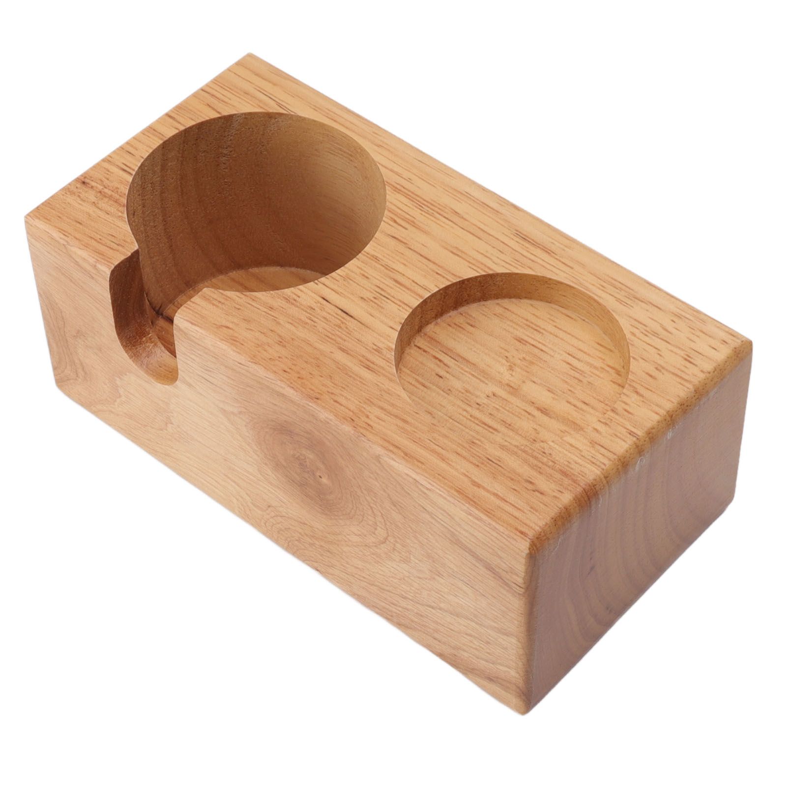 Wooden Coffee Protafilter Stand Holder Coffee Tamper Holder Stand Tamping Station Burlywood โ image 3