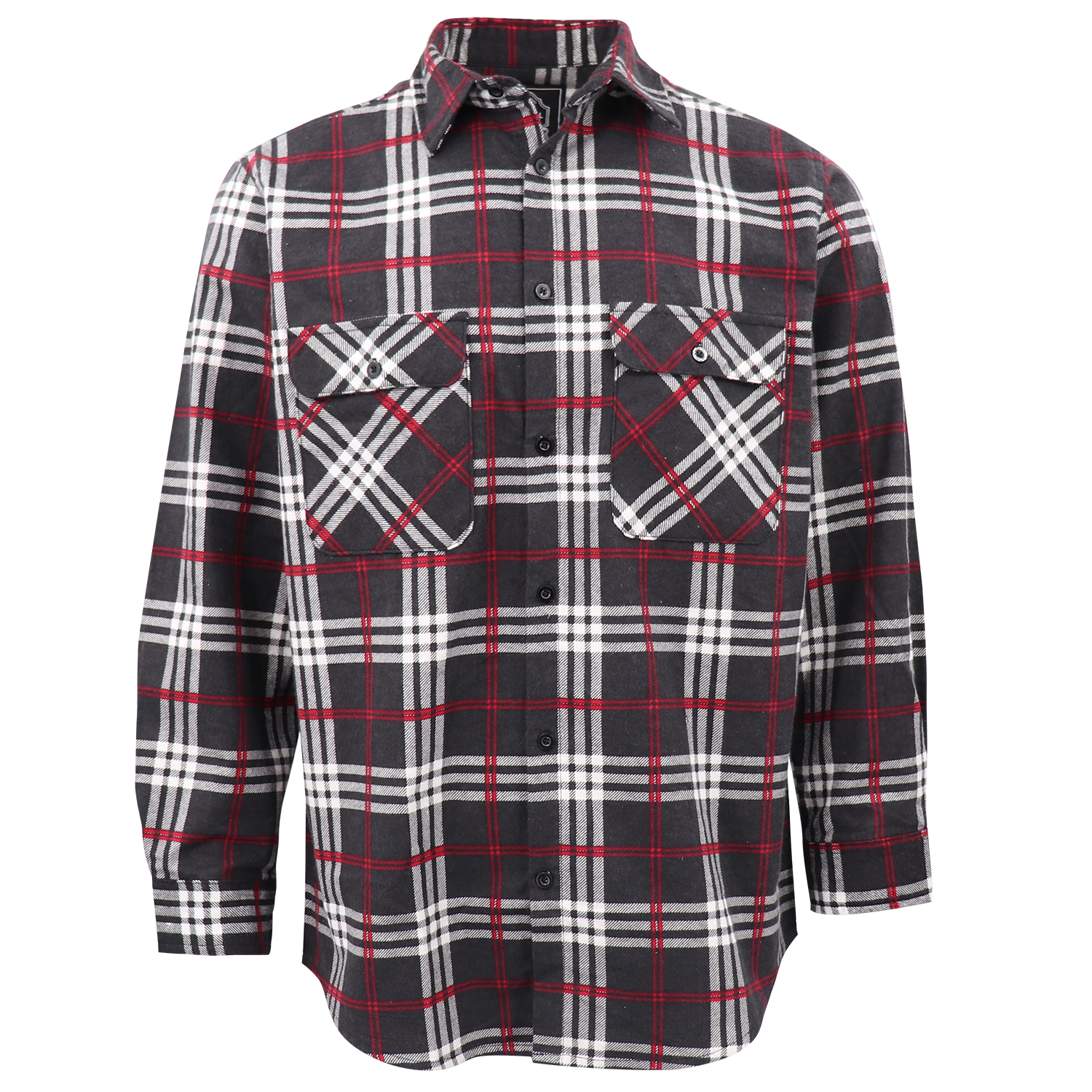 Men's 100% Cotton Flannelette Shirt Long Sleeve Plaid Check Flannel w Pockets, Shadow Glen Plaid, 2XL โ image 2