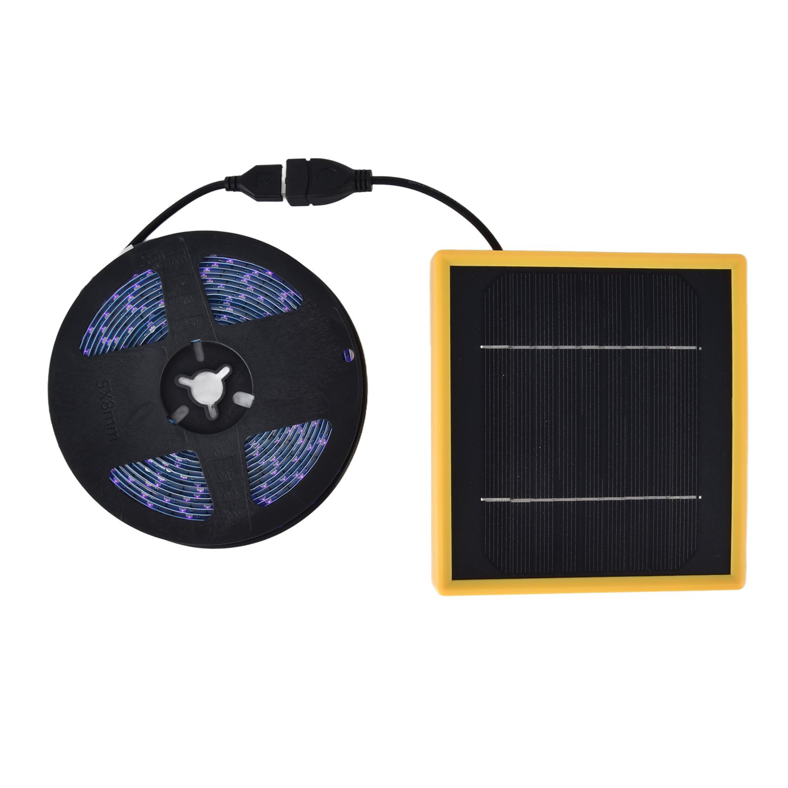 Solar Plant Grow Light Strip Solar Power Full Spectrum 5W LED High Luminous Flux Solar LED Grow Light Strips for Plant 2 Meters / 2.2yd — image 3
