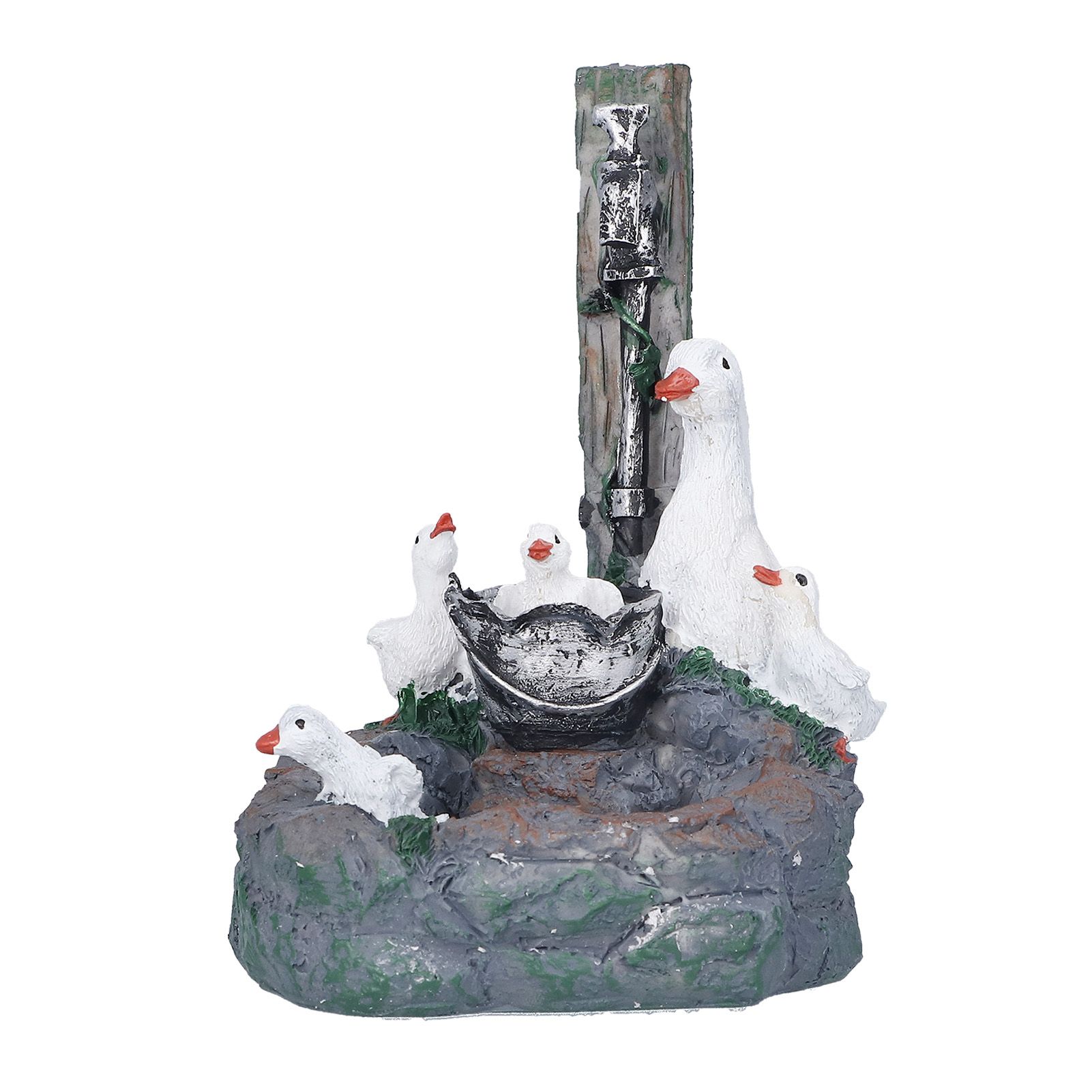 Garden Duck Family Statue Originality Resin Sculpture Ornament Decoration for Yard Patio Fountain Garden — image 2