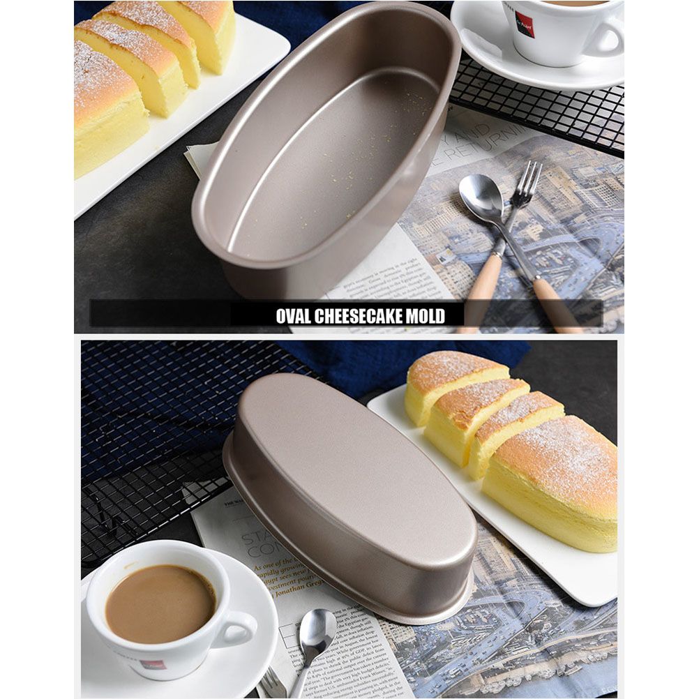Oval Shape Nonstick Baking Tray Bread Loaf Mold Cheese Cake Tin Cake Pan Kitchen Cooking Baking Tool — image 3
