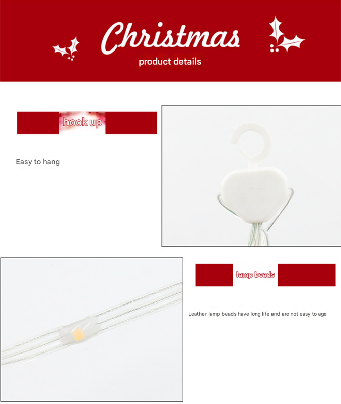 Festive Climbing Santa LED Ladder Light - USB Powered Outdoor Christmas Hanging Decoration with Remote(1.7m) โ image 5