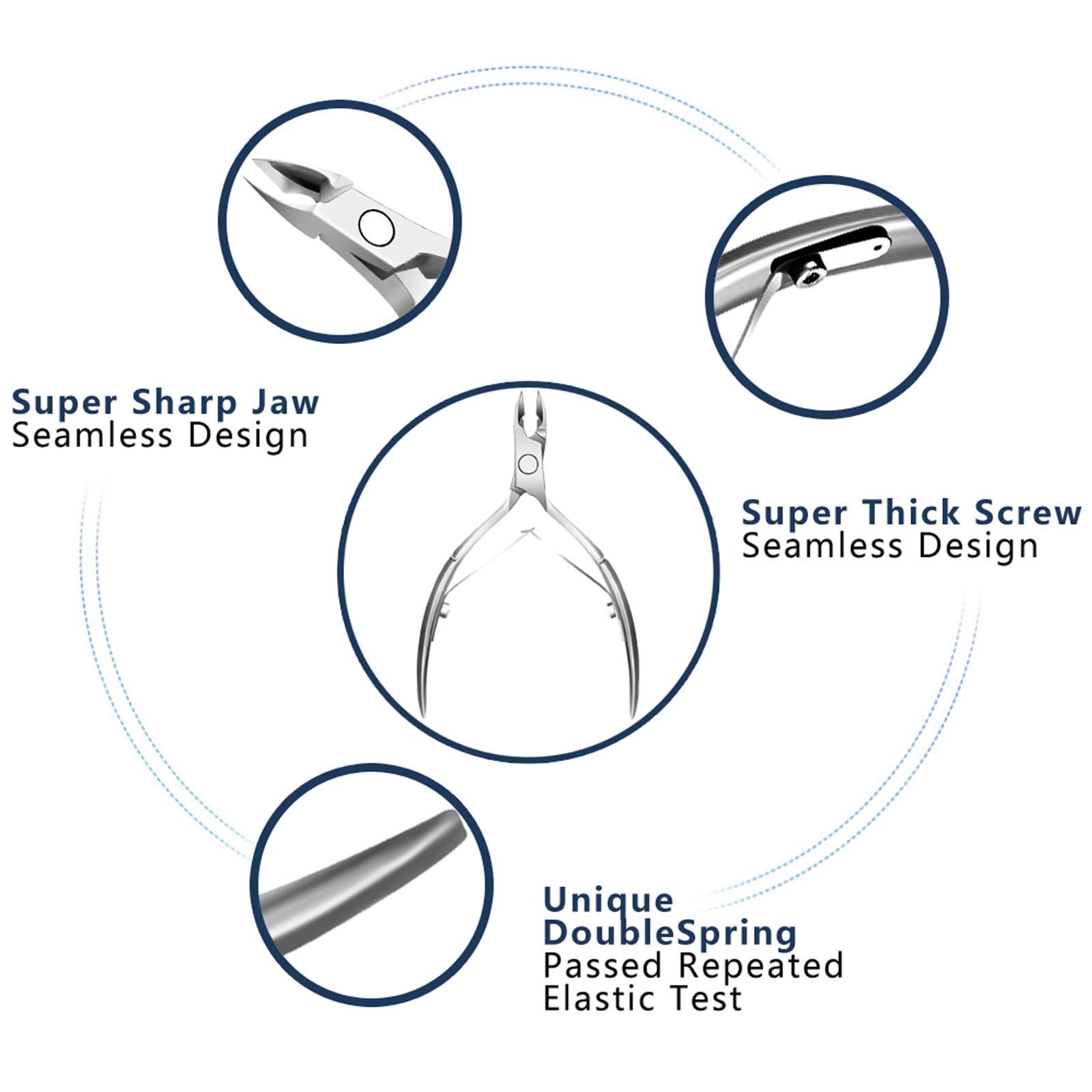 Toenail Clippers Nail Clipper Cutters Nail Scissors Dead Skin Remover Stainless Steel Profession Material Manicure Art Salon — image 3