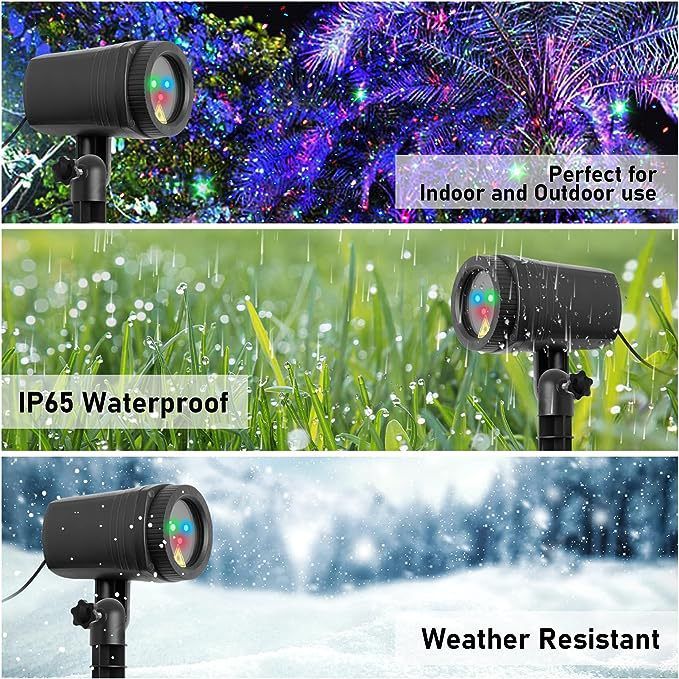 Firefly Garden Lights Star Projector Laser Christmas Lights-Laser Light Projector, Firefly Lights Show with Remote, Waterproof β image 5