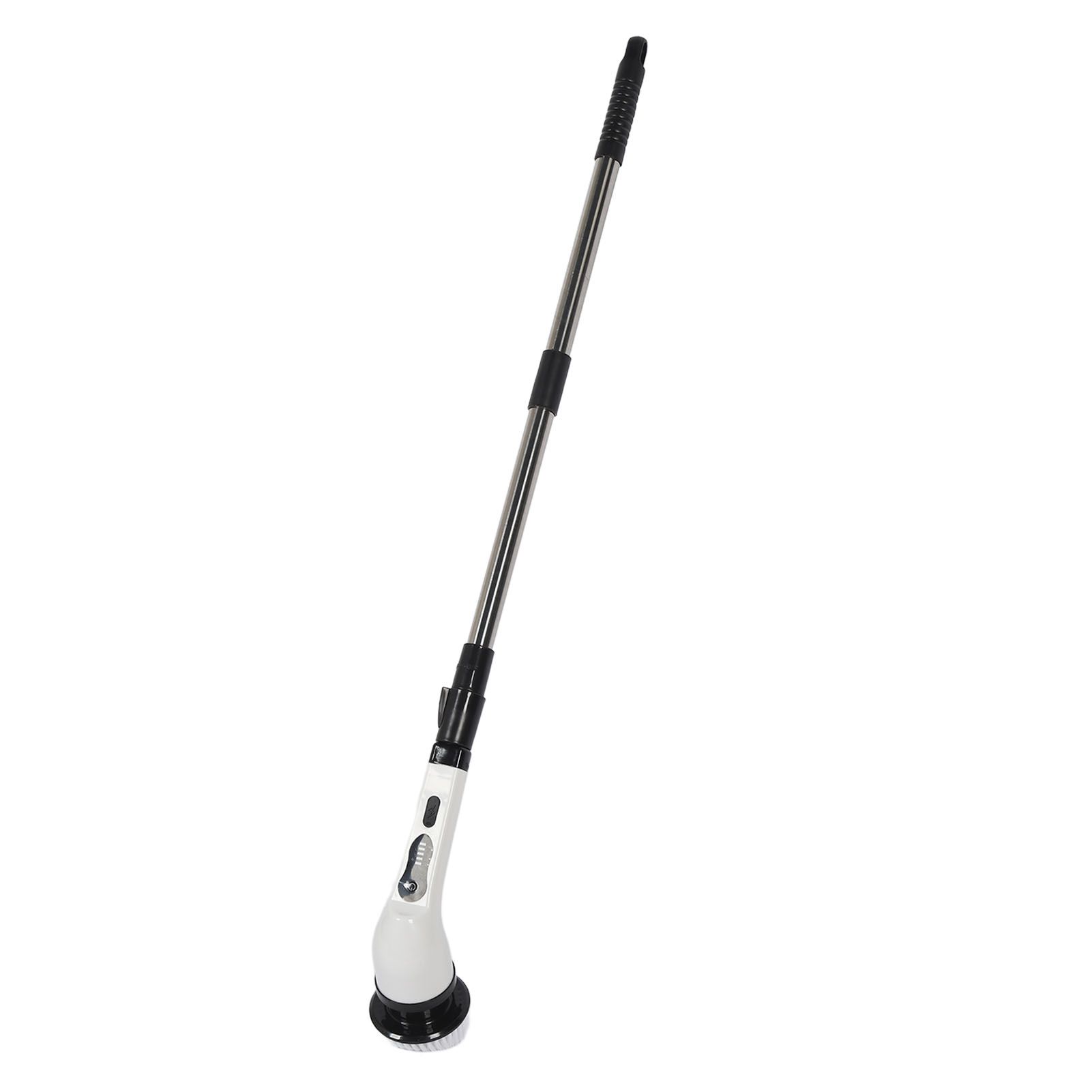 Electric Handheld Brush Adjustable Extension Handle Powerful Highly Efficient Labor Saving Electric Spin Scrubber for Bathroom Kitchen 9 Heads White — image 5