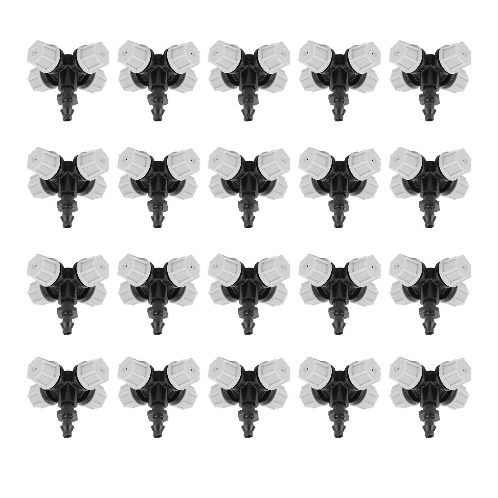 20PCS Cross Misting Sprinkler with Barbed Connector Garden Irrigation Accessories Fittings — image 4