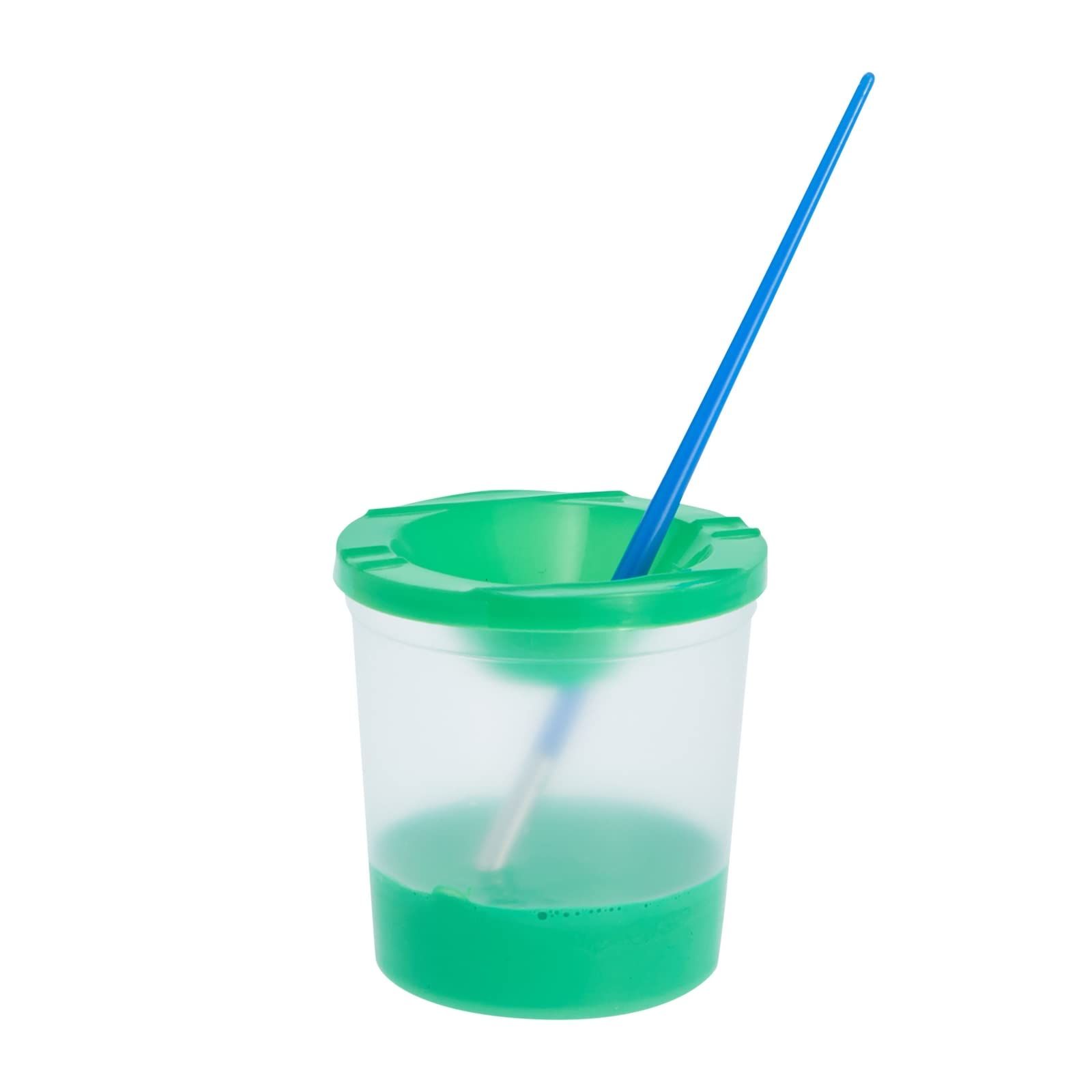 12 Pack No Spill Paint Cups With Lids for Kids, Arts and Crafts Supplies for Classrooms (4 Colors, 3 x 3 In) โ image 2