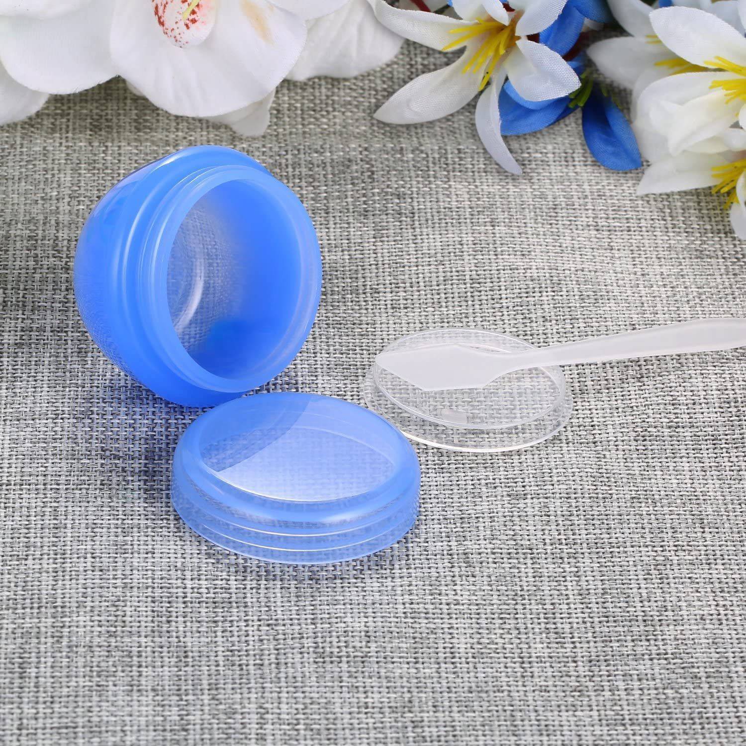 Plastic Small Travel Containers for Toiletries, Refillable Cosmetics Makeup Jars with Lids, 20g/0.7OZ Per Piece, 6 Pieces — image 2