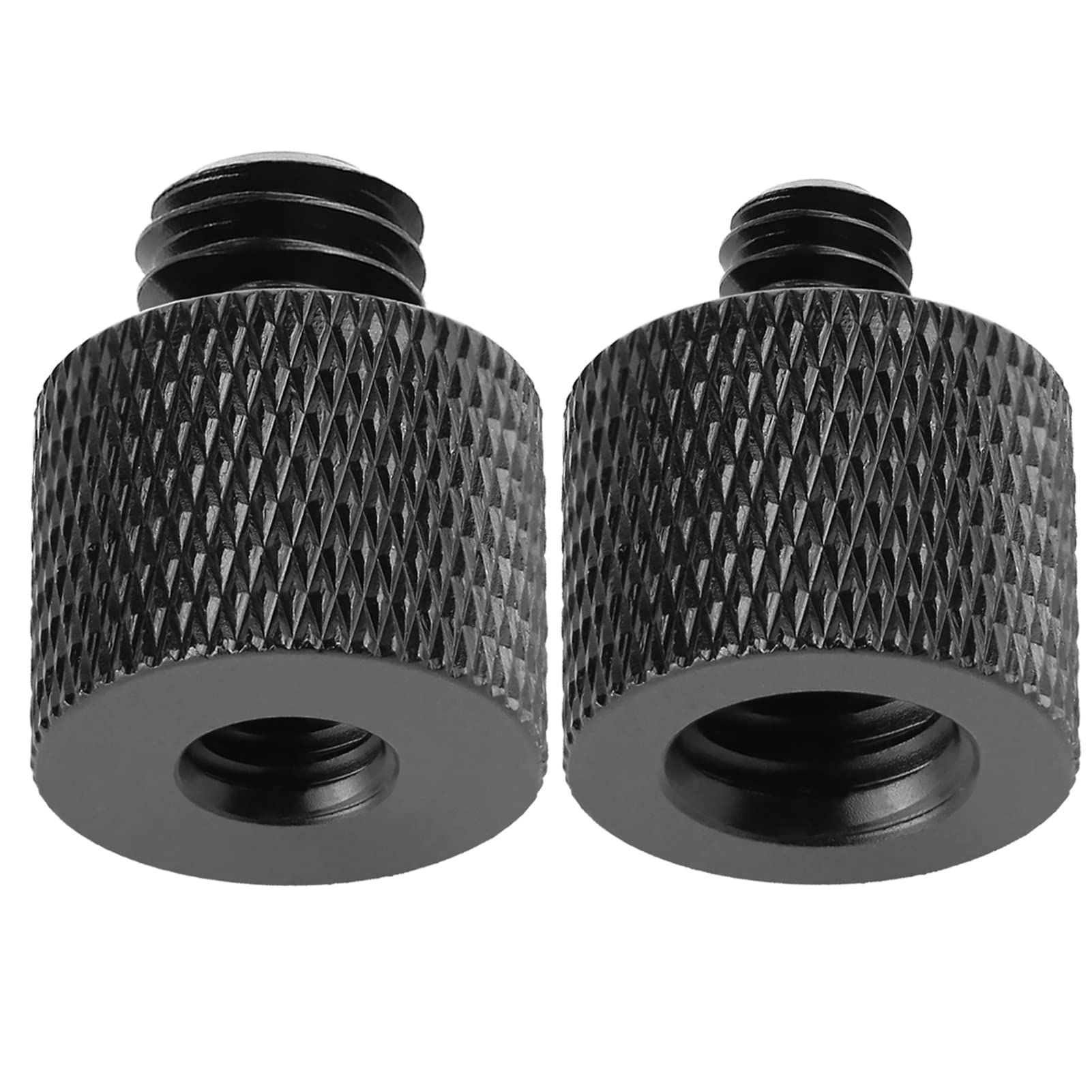 2pcs Screw Adapter Thread 1/4" Male to 3/8" Female and 3/8" Male to 1/4" Female Adapter Set for Camera Monitor, Tripod