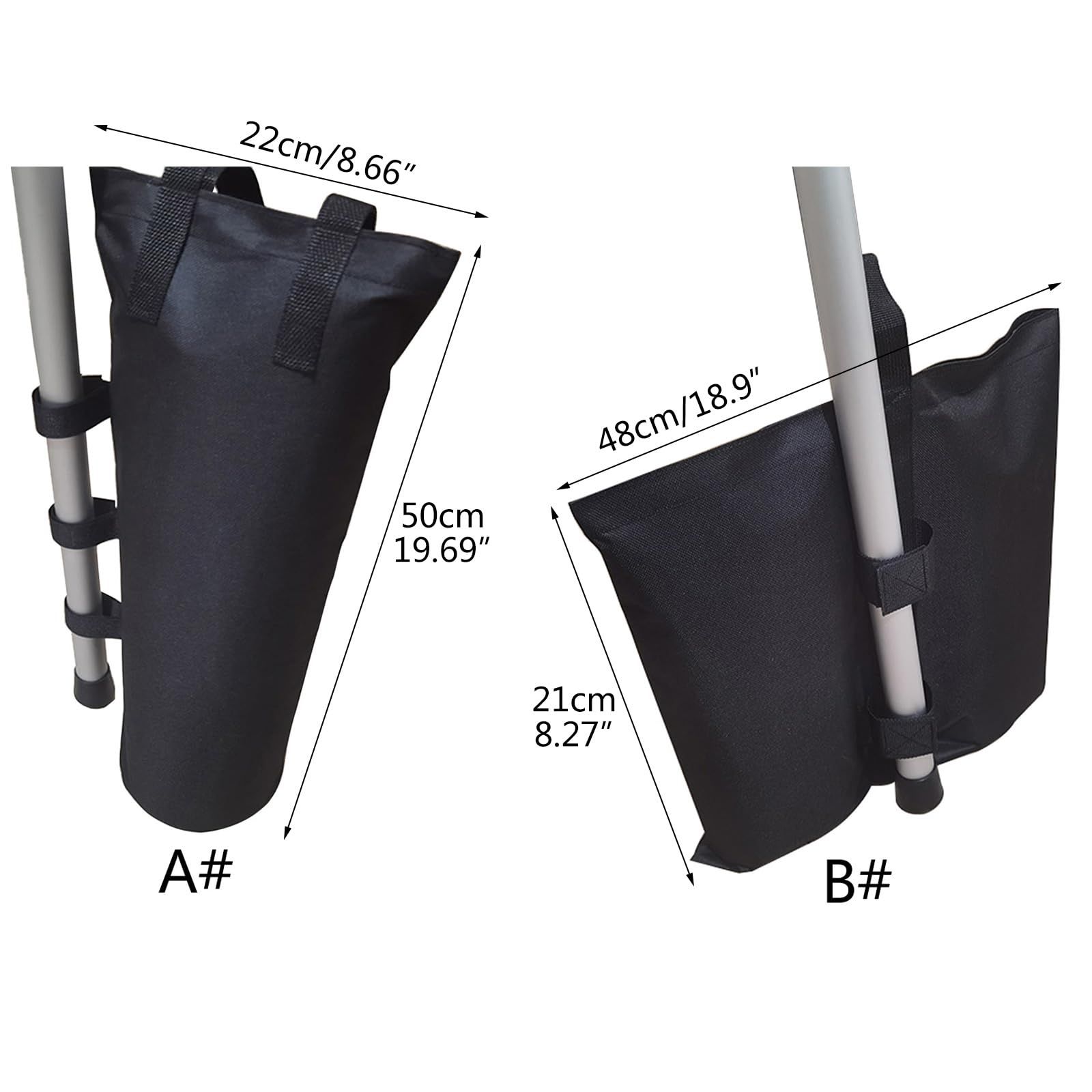 Canopy Sand Bags Weight Bags Heavy Duty Canopy Weights Black Large Tent Weights for Outdoor Canopy Tent Instant Shelters โ image 3