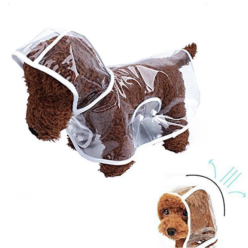 Puppy Waterproof Pet Dog Raincoat Jacket Clothes Vest Rain Coat Outdoor Hoodies White - XL โ image 5