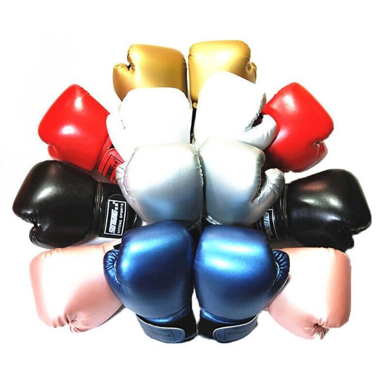 Boxing Sparring Training Gloves MMA Kickboxing Punching Gloves for Practice Sessions - Red [Map Pattern] — image 3
