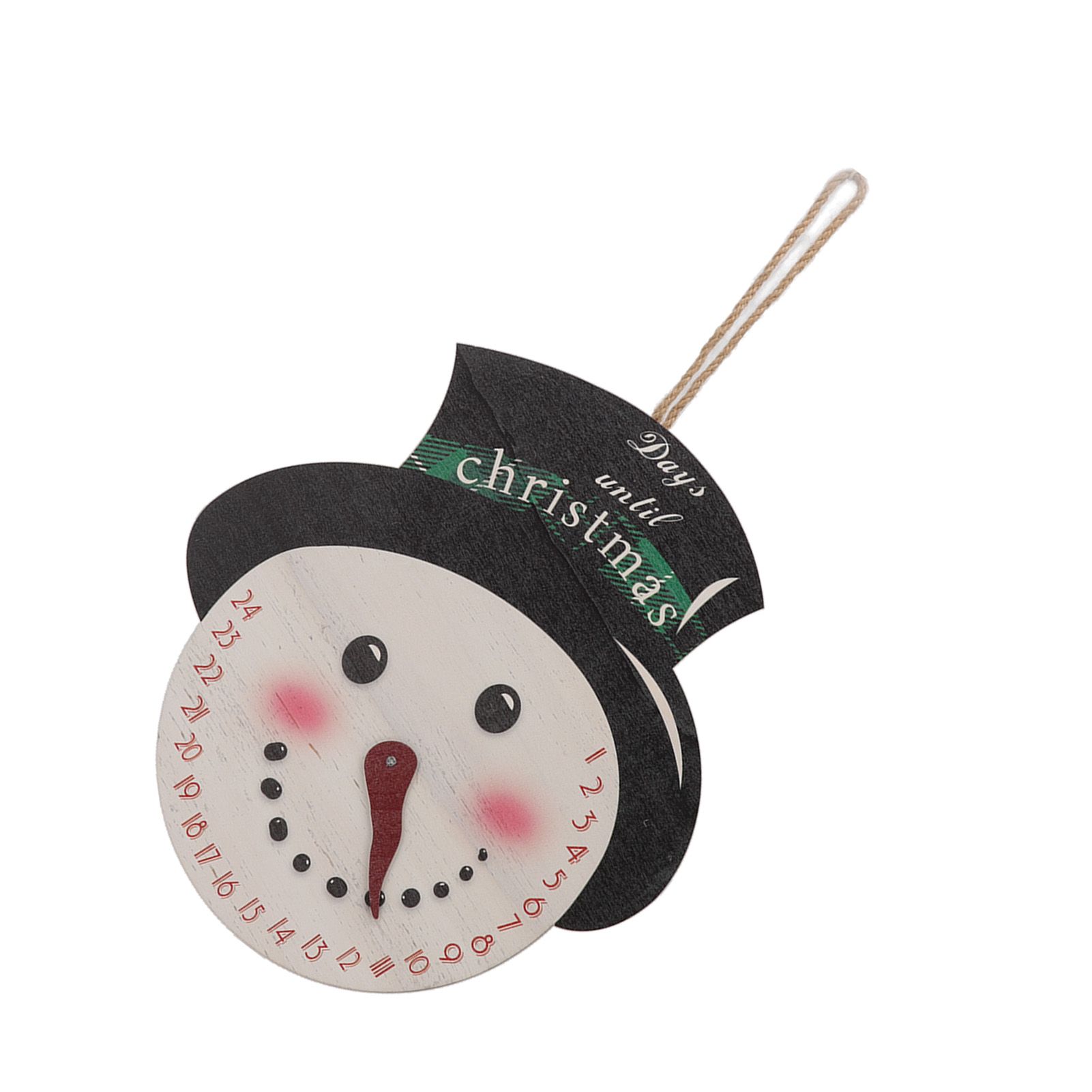 Christmas Day Sign Puppet Man Style 4mm Thickness Lightweight Easy Hanging Poplar Wood Welcome Door Decoration — image 3