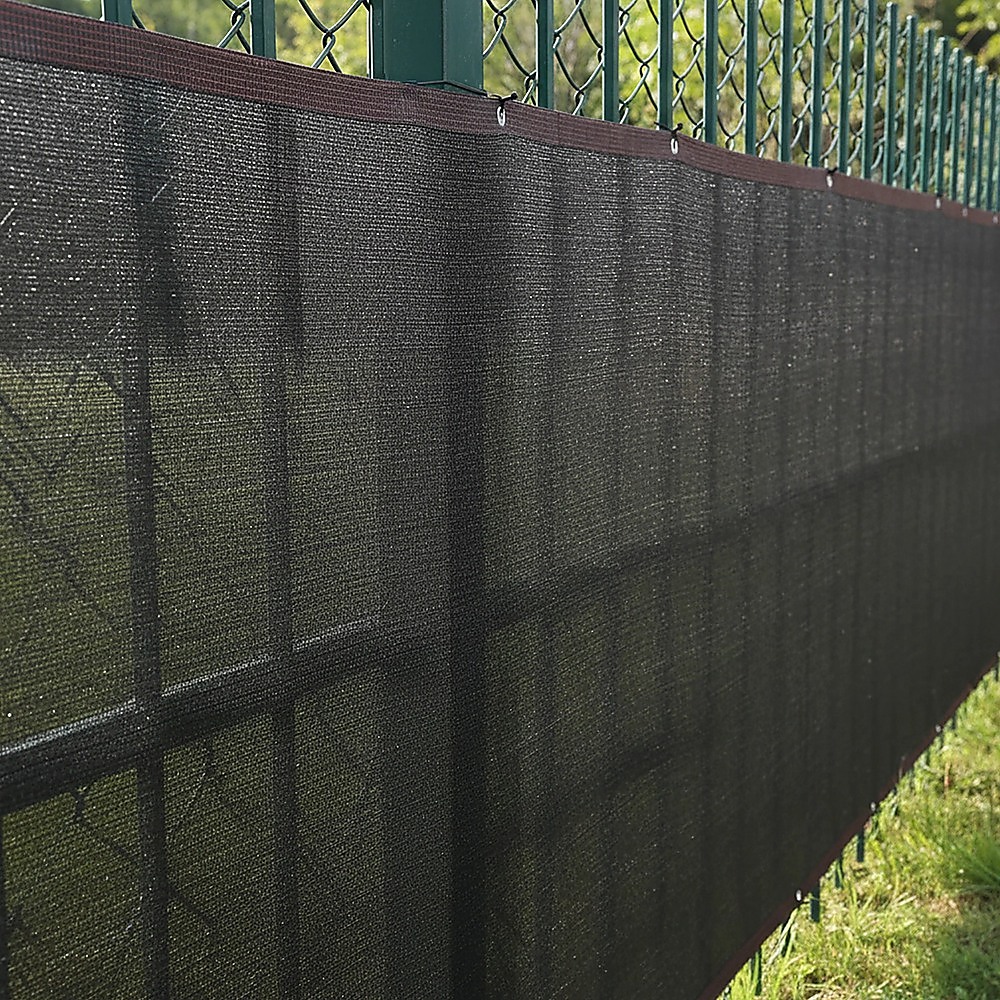 15m x 2m Fence Windscreen Privacy Screen Shade Cover Black Fabric Mesh Garden โ image 4