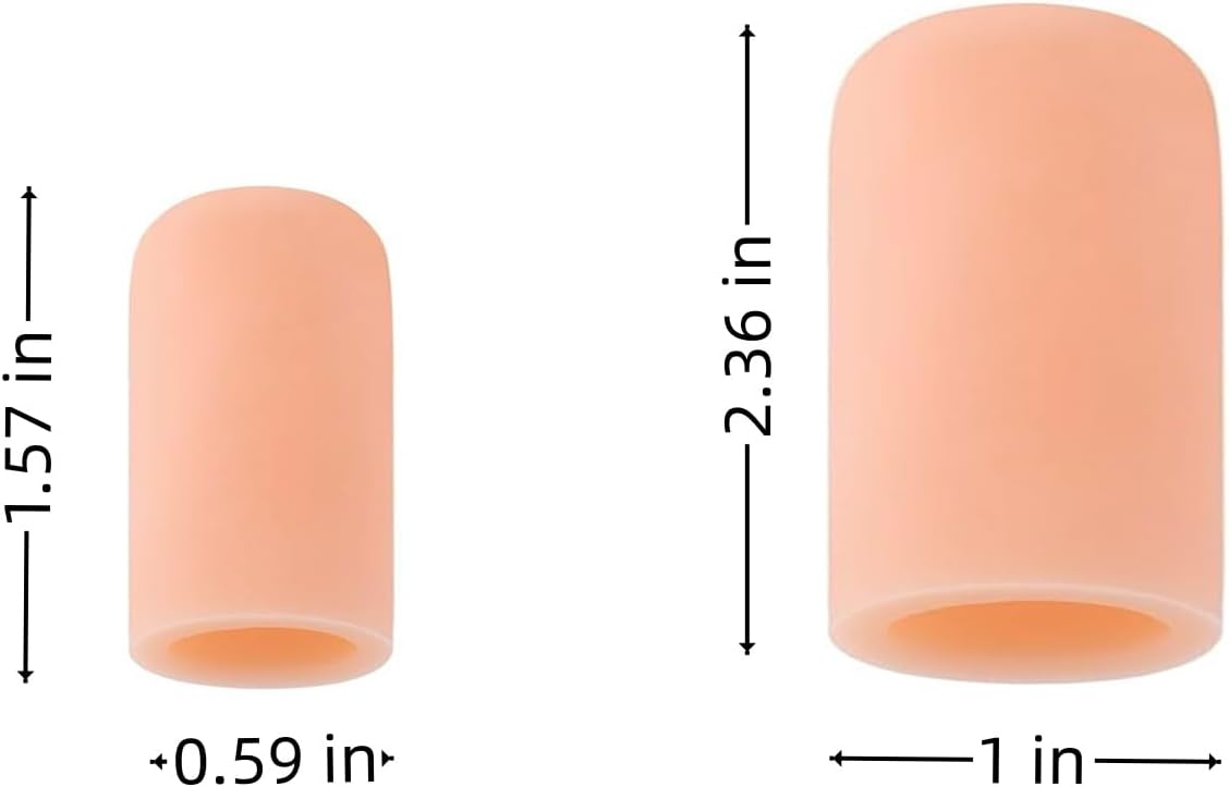 12 Pack Gel Toe Cap and Protector - Cushions and Protects to Provide Relief from Missing or Ingrown Toenails, Corns, Blisters, Hammer Toes — image 2