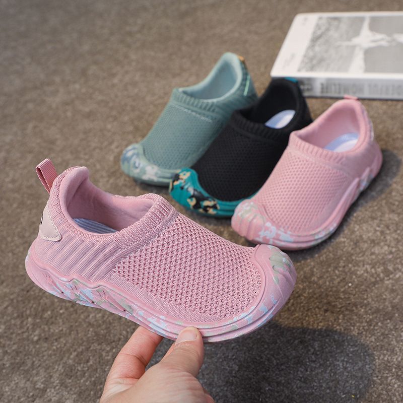 Kids Breathable Fly Woven Running Shoes single net black 26 yards inside length 16.5CM — image 2