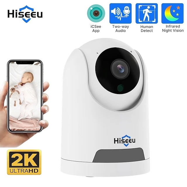Hiseeu FH2C 2MP WiFi Wireless Security Camera for Home/Baby/Pet 2-way Audio & Motion Detection โ image 2