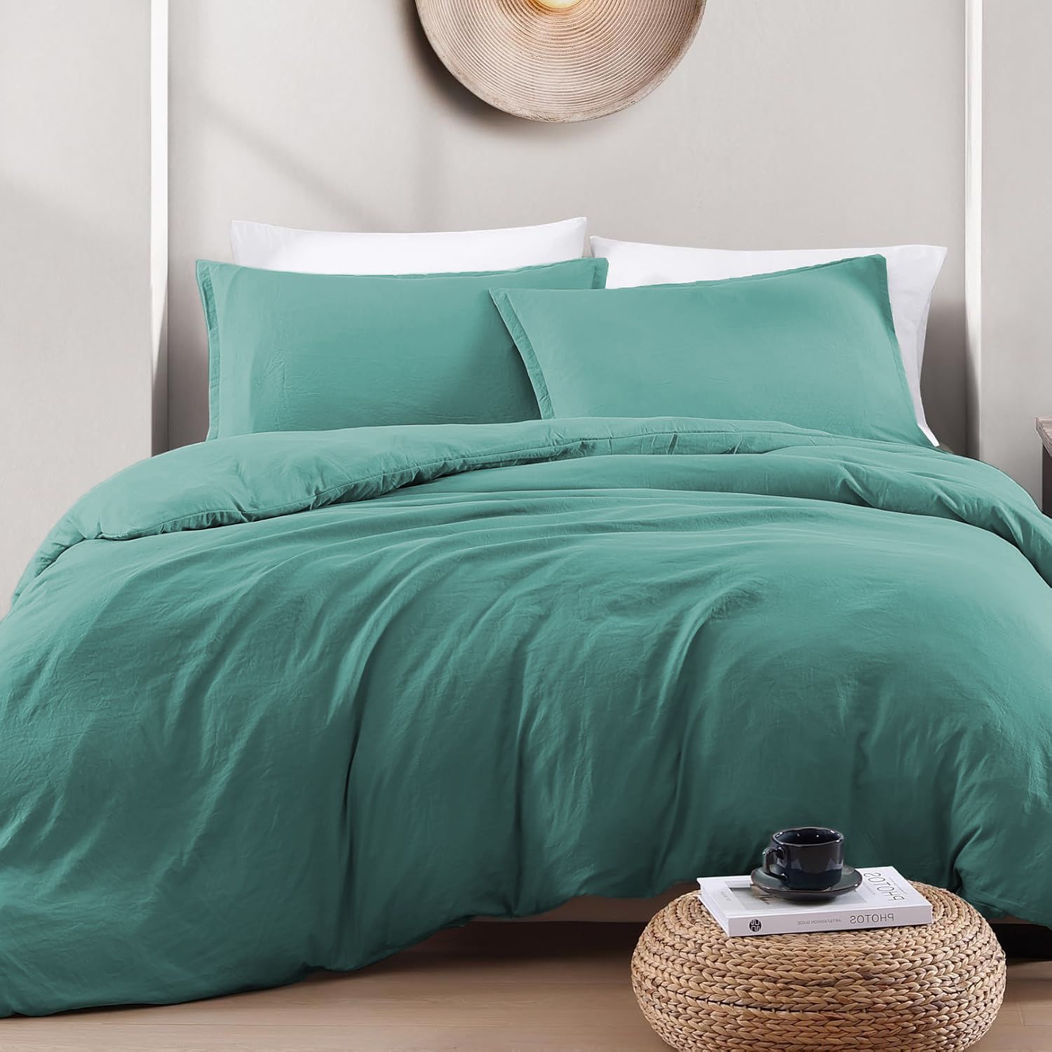Hotel Soft Microfiber Duvet Cover Set-2000TC Quilt Cover Set & Pillowcases -1 Donna Cover Zipper Closure & 1 x Pillowcases-Breathable Bedding - Wrinkle, Fade — image 2