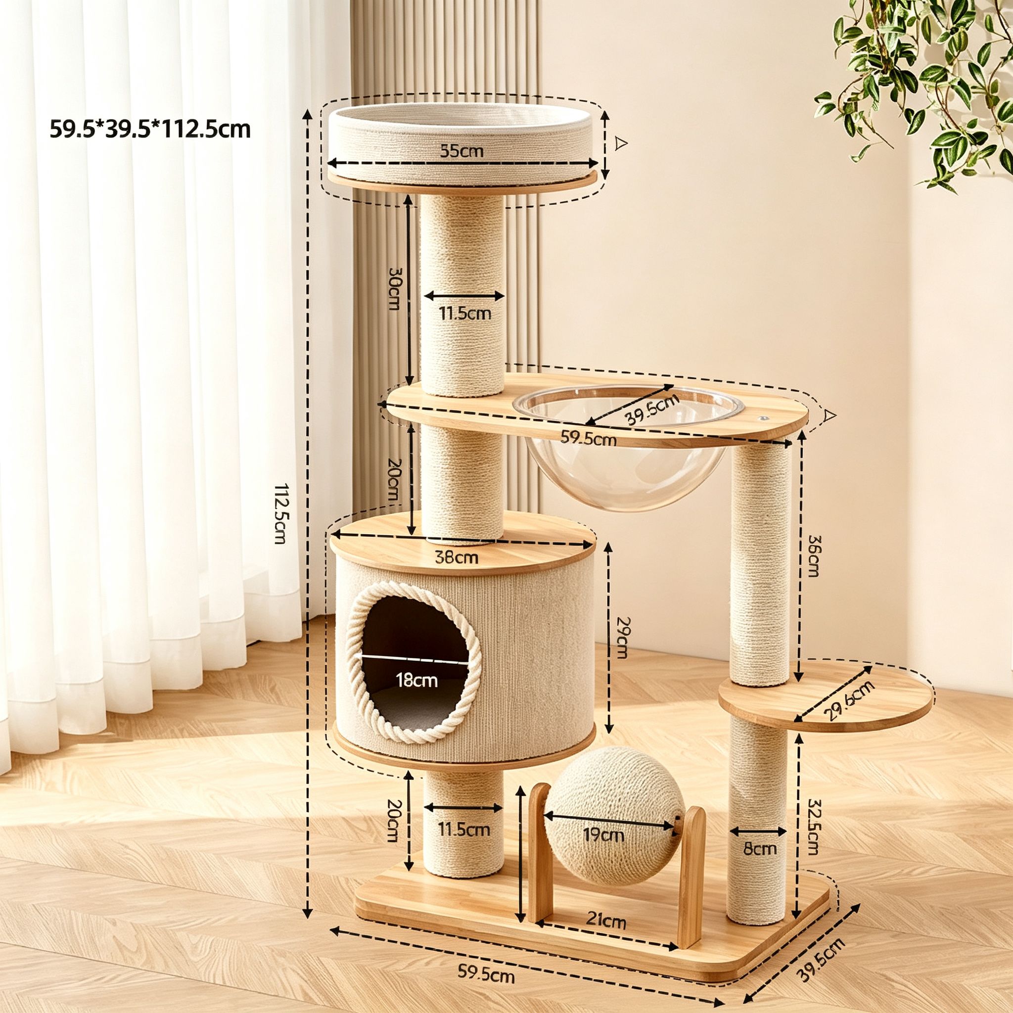 Classic Heavy-Duty Carpet Cat Tree — image 3