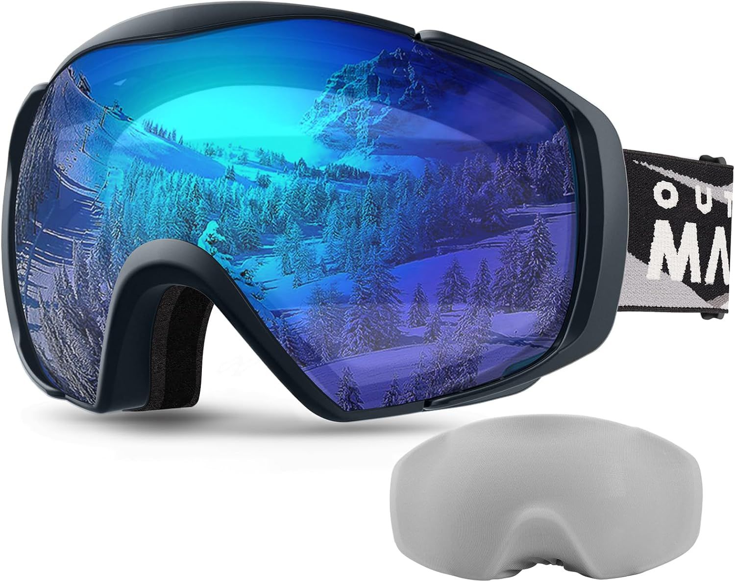 OutdoorMaster Ski Goggles with Cover Snowboard Snow Goggles OTG Anti-Fog -100% UV Protection-OM-18 — image 2