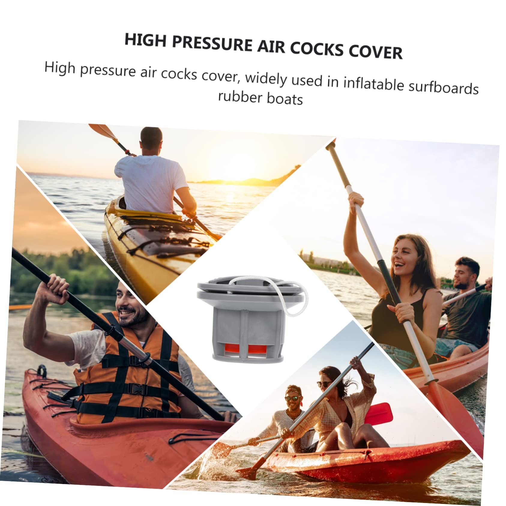 Kayak Air Valve Hose Valves Adapter Inflatable Kayak Valve Replacement Inflatable Canoe Air Valves Multi-Hole Adapter High — image 4