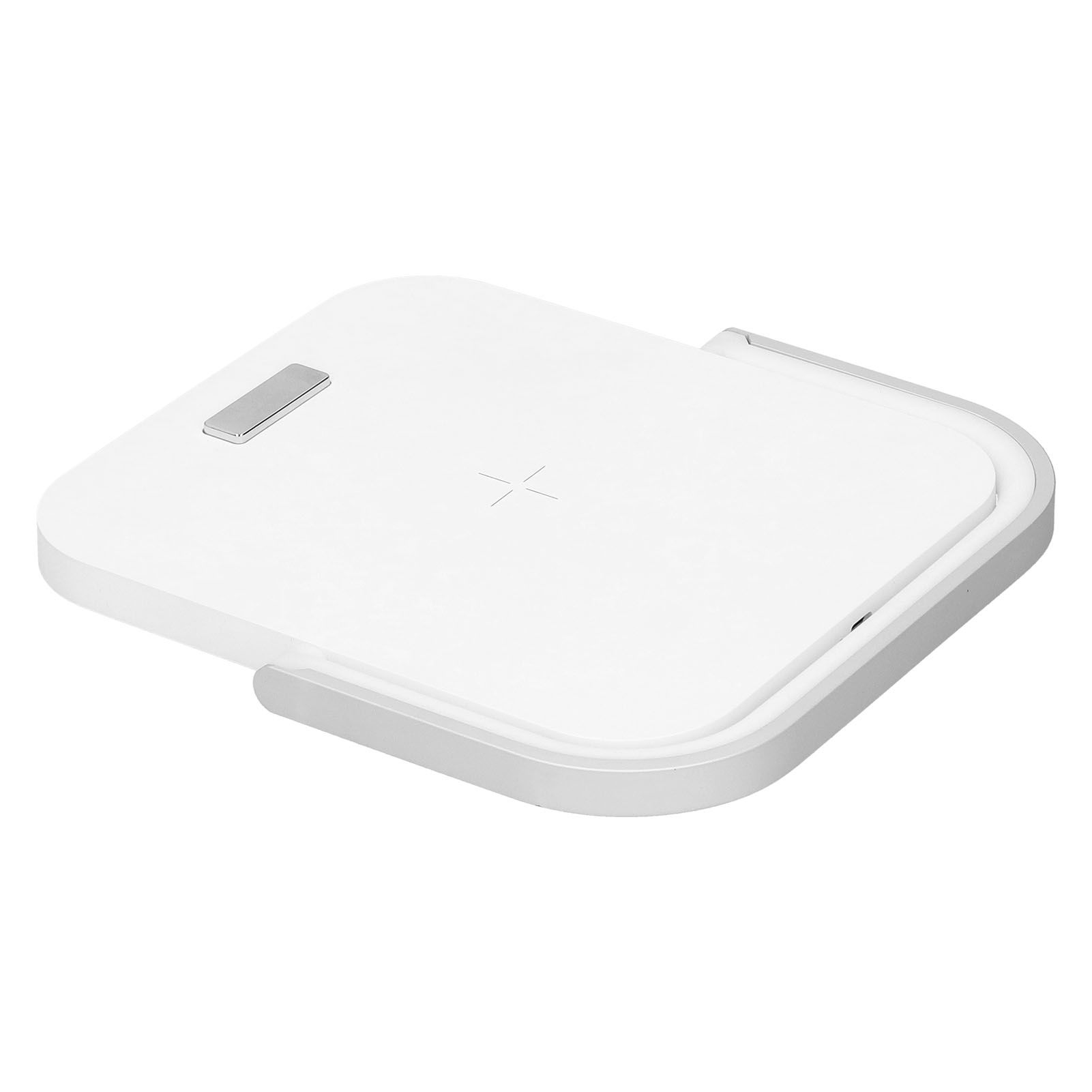 5V Desktop Night Light Multifunction Wireless Quick Charger Phone Stand Holder White — image 5