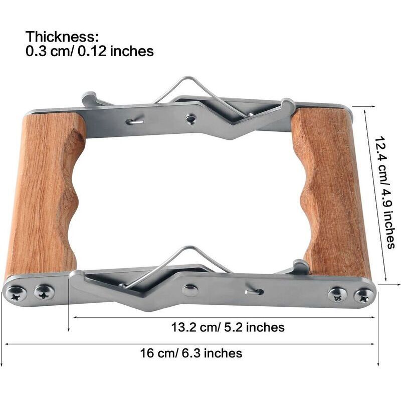 2 Pieces Beehive Frame Clip with Wooden Handle, Beekeeping Equipment Tool Accessories for Garden Beekeepers — image 4