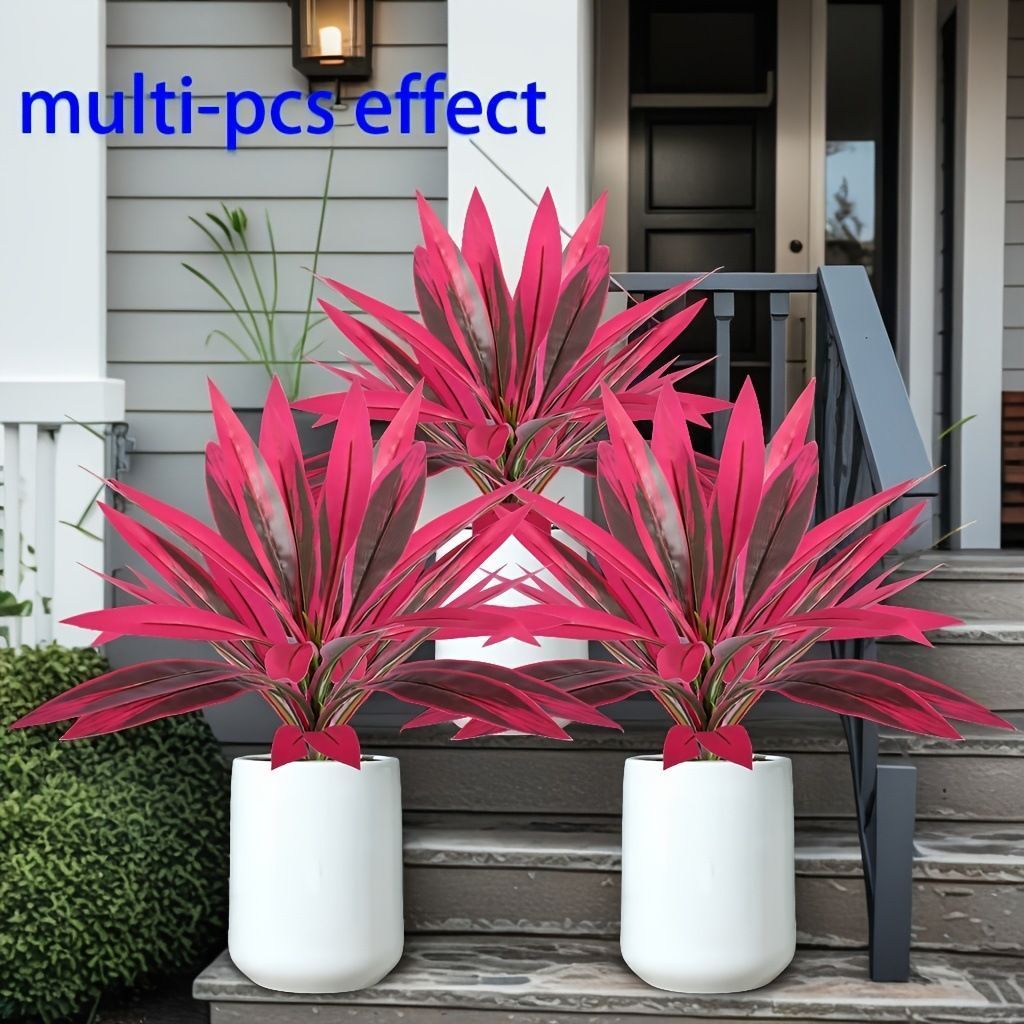 Purple Faux Brazil Wood Dracaena Fragrans House Plant 8 Pack — image 5