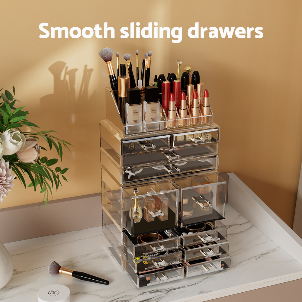 Embellir Makeup Organizer Acrylic Cosmetic Organizer Storage Box Jewellery Holder โ image 5
